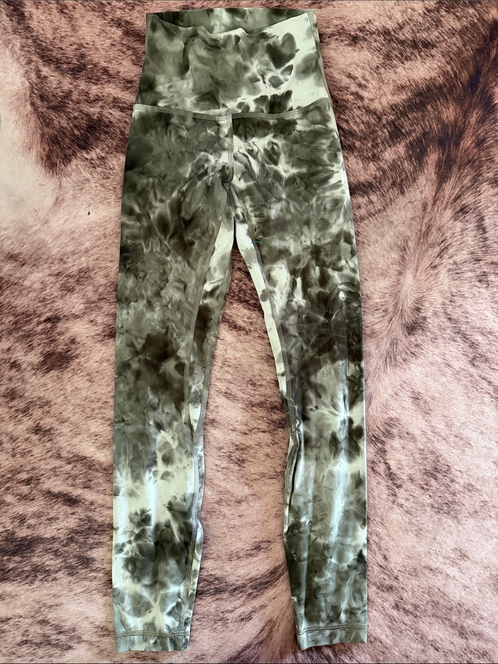 lululemon athletica Olive Tie-Dye High-Rise Leggings